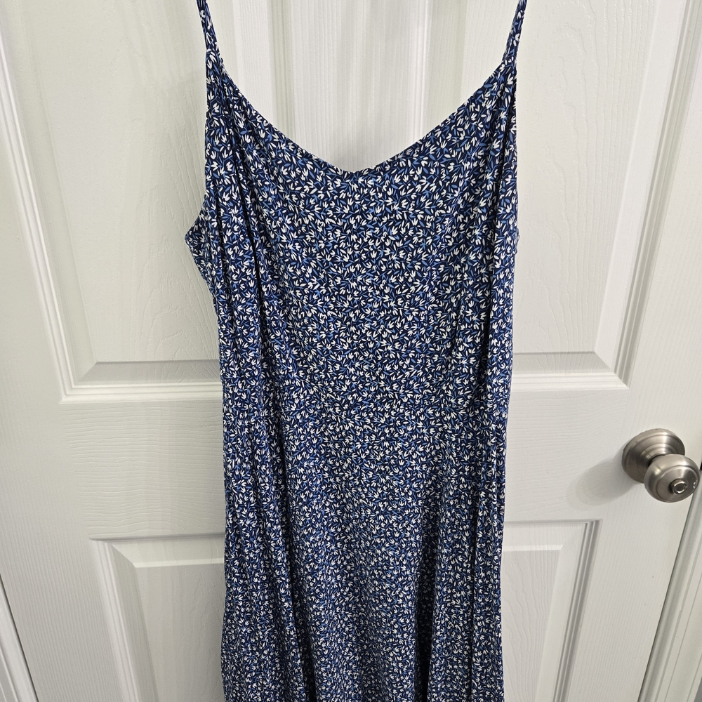 Old Navy Blue Floral Maxi Dress